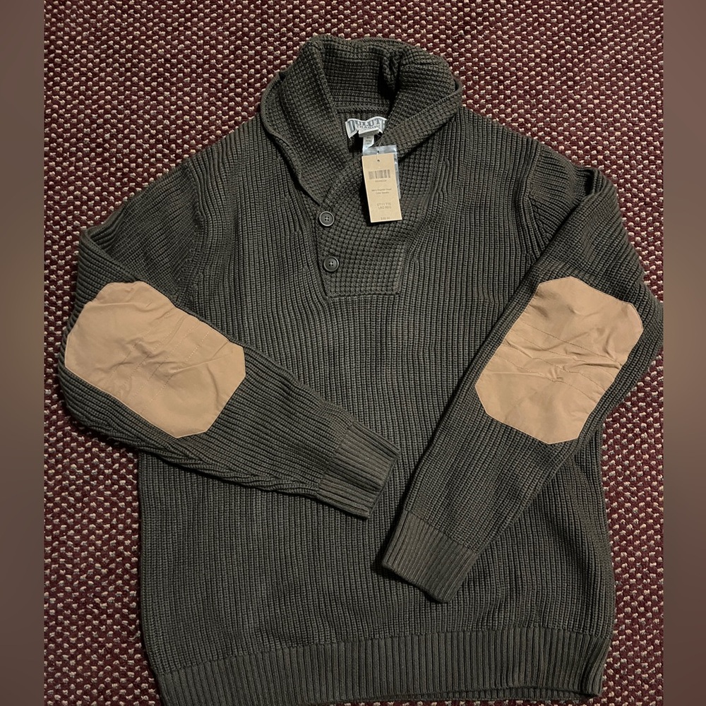Men's Brigadier Shawl Collar Sweater Large